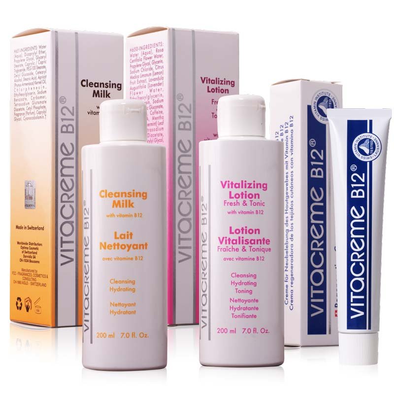 Regenererende creme med Aktiv Vitamin B12 og AntiAgeing Serum med